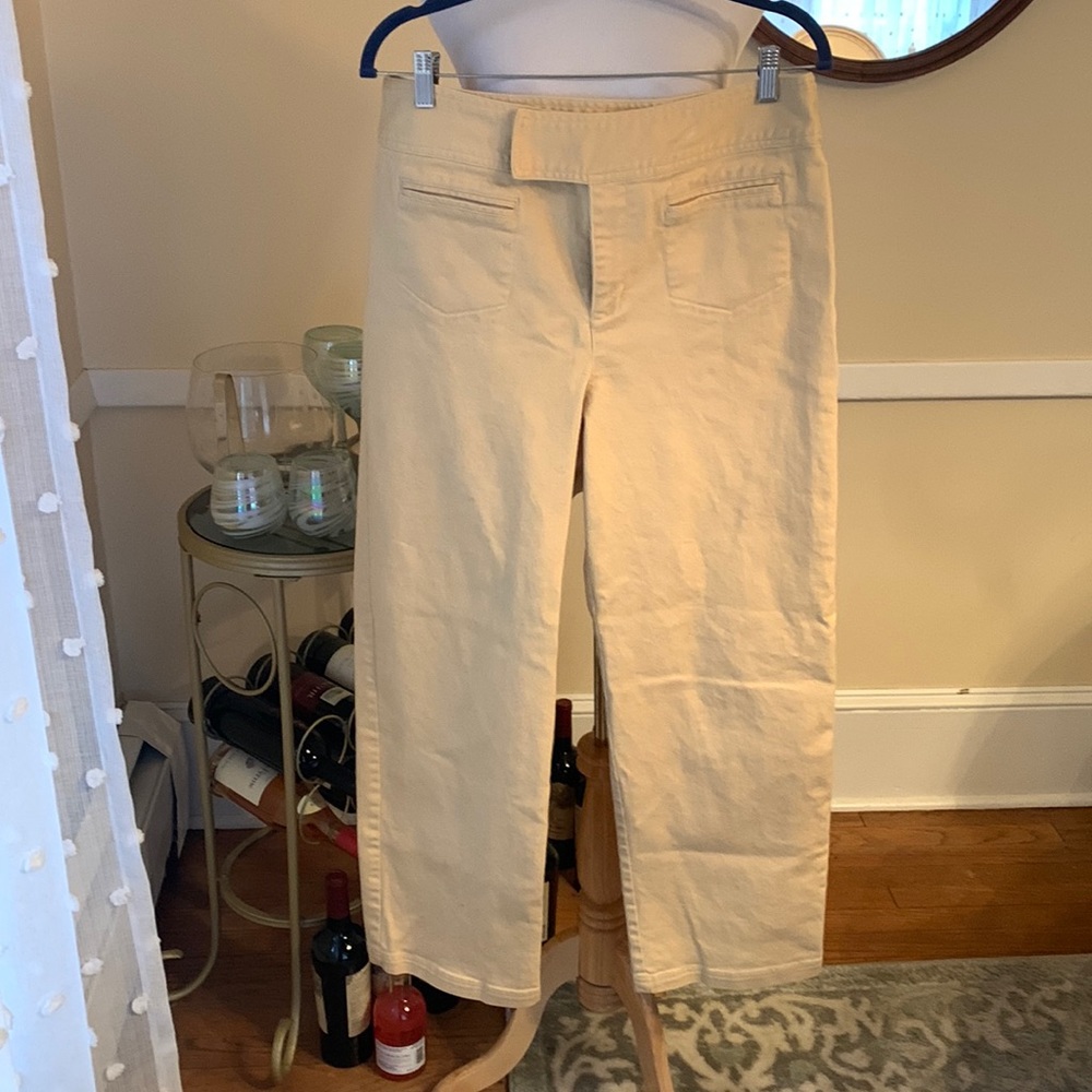 Chico’s pale Mustard Denim Jeans 2.5 (Size 14) in EUC